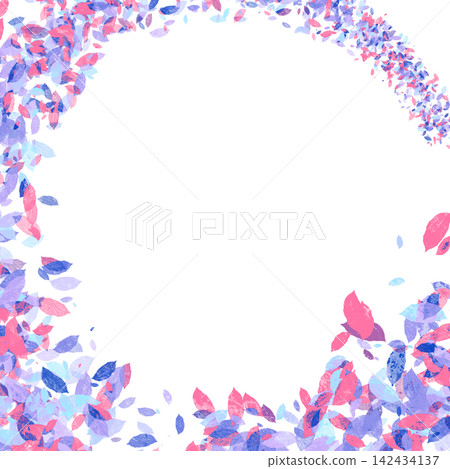 Hand-drawn leaf fluttering frame background material Hand-drawn leaf fluttering frame background material 142434137