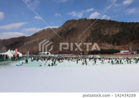 Winter Ice Festival at Mountainous Resort Winter Ice Festival at Mountainous Resort 142434289