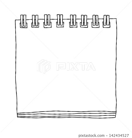 Notebook, ring notebook, frame, handwriting, line drawing Notebook, ring notebook, frame, handwriting, line drawing 142434527