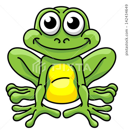 Frog Toad Cartoon Cute Animal Character Mascot Frog Toad Cartoon Cute Animal Character Mascot 142434649