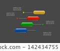 Vector illustration. Colorful 3D matte buttons for web and app design. 142434755