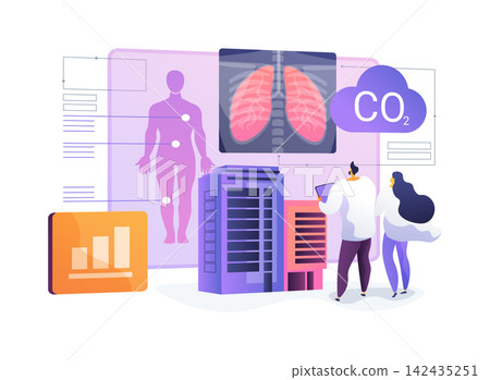 Smog Exposure Impact Diagram abstract concept vector illustration. Smog Exposure Impact Diagram abstract concept vector illustration. 142435251