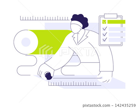 Shrinkage control abstract concept vector illustration. Shrinkage control abstract concept vector illustration. 142435259