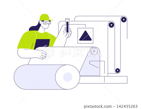 Textile bleaching abstract concept vector illustration. 142435263