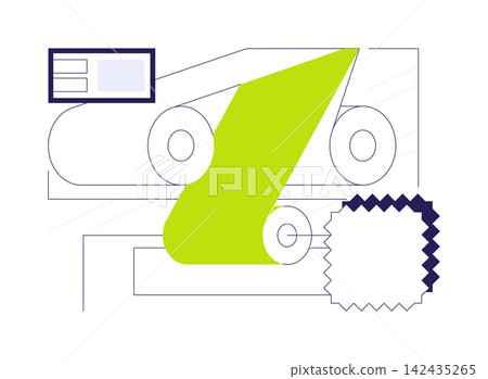 Adhesive bonded fabrics abstract concept vector illustration. Adhesive bonded fabrics abstract concept vector illustration. 142435265