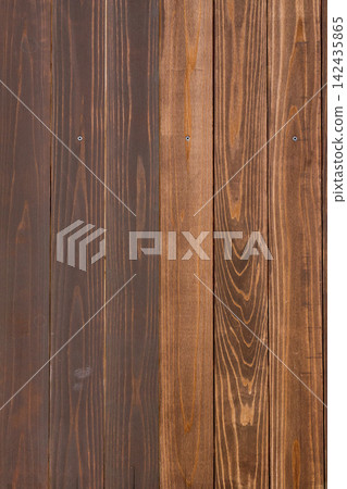 The wood grain of the paneling, with its varying shades arranged vertically, creates a beautiful texture. The wood grain of the paneling, with its varying shades arranged vertically, creates a beautiful texture. 142435865