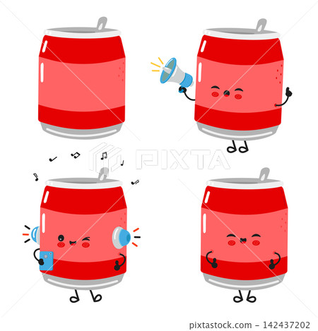 Cute soda can music and activity character collection Cute soda can music and activity character collection 142437202