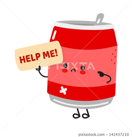Cute soda can holding help me sign Cute soda can holding help me sign 142437210