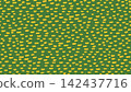 Yellow Brush Stroke Seamless Pattern with Abstract Hand Drawn Marks on Green Background, Christmas Holiday Motif 142437716