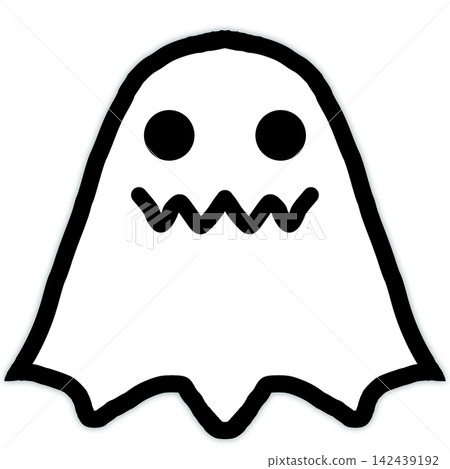 Simple ghost illustration Simple ghost illustration 142439192