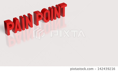 Customer Pain Point Business Challenge Concept 3d render. Customer Pain Point Business Challenge Concept 3d render. 142439216