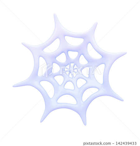 Cute Halloween Illustration 3D Icon - Spiderweb Cute Halloween Illustration 3D Icon - Spiderweb 142439433