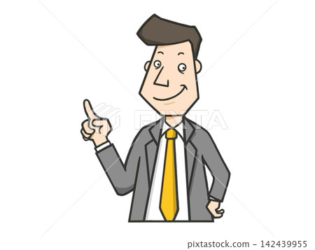 學校裡一位老師正在授課的插畫。 學校裡一位老師正在授課的插畫。 142439955