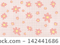 花卉圖案背景元素 142441686