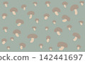 蘑菇圖案背景材料 142441697