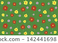 花卉圖案背景材料 142441698