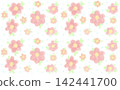 花卉圖案背景材料 142441700