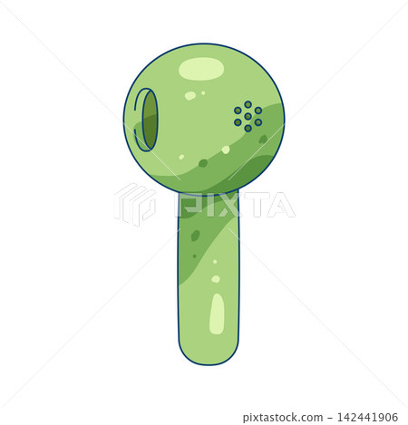 Illustration of wireless earbuds Illustration of wireless earbuds 142441906