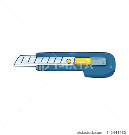 Illustration of utility knife Illustration of utility knife 142441980