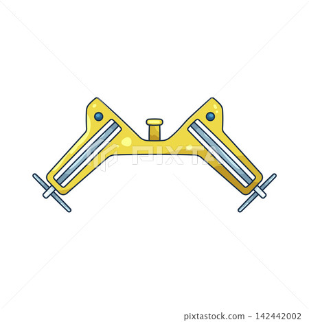 Illustration of metal corner clamp Illustration of metal corner clamp 142442002