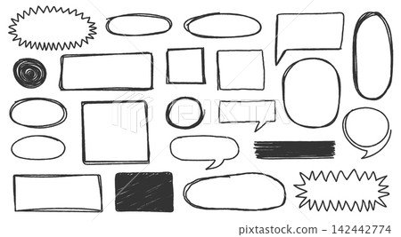 Hand Drawn Text Boxes 142442774