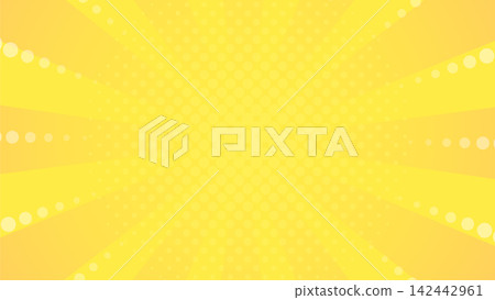 Sunburst background with yellow dots Sunburst background with yellow dots 142442961