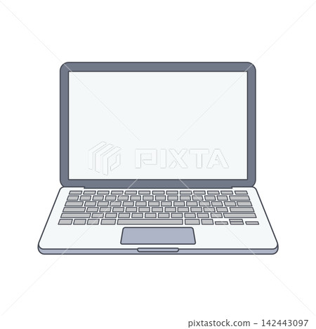 Laptop device illustration Laptop device illustration 142443097