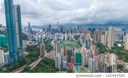 Aug 23 2026 Hong Kong Happy Valley Racecourse Skyline Aug 23 2026 Hong Kong Happy Valley Racecourse Skyline 142443565