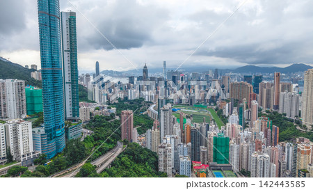 Aug 23 2026 Hong Kong Happy Valley Racecourse Skyline Aug 23 2026 Hong Kong Happy Valley Racecourse Skyline 142443585