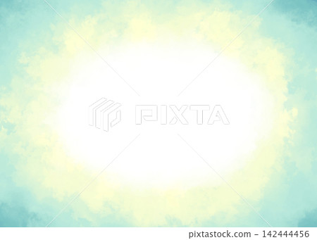 黃色和淺藍色水彩風格畫框 黃色和淺藍色水彩風格畫框 142444456