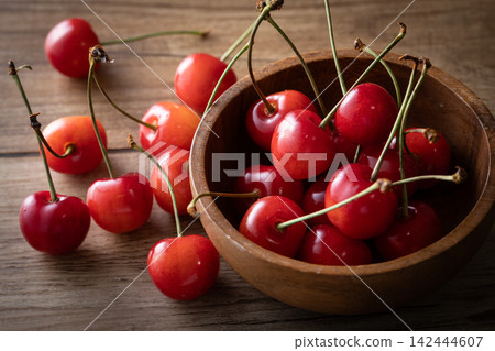 Cherries ~ Sato Nishiki Cherries ~ Sato Nishiki 142444607