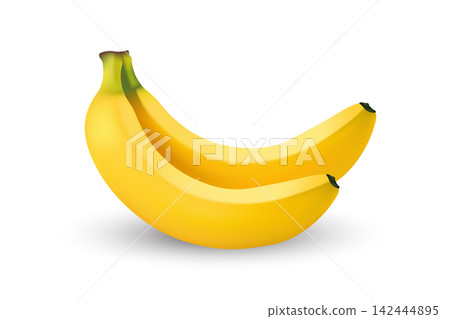 Bananas Food Photography Minimal Background Bananas Food Photography Minimal Background 142444895