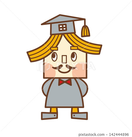 Housing character, doctor-like, full-body illustration (pi56) Housing character, doctor-like, full-body illustration (pi56) 142444896