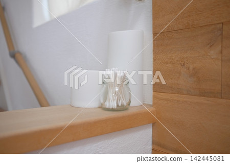 Cotton swabs placed in the living room Cotton swabs placed in the living room 142445081