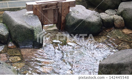 landscape with river landscape with river 142445548