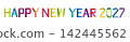 HAPPY NEW YEAR - 2027 New Year's card materials 142445562
