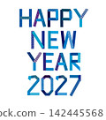 HAPPY NEW YEAR - 2027 New Year's card materials 142445568
