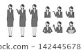 辦公室職員/求職者 [按職業劃分的女性角色插畫集] 142445678