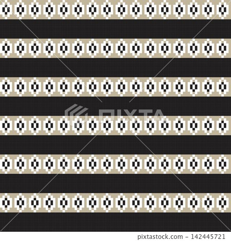 Neutral Colour Argyle fair isle seamless pattern design for knitwear, fashion textile, graphics Neutral Colour Argyle fair isle seamless pattern design for knitwear, fashion textile, graphics 142445721