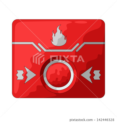 Illustration of Fire Alarm Box Illustration of Fire Alarm Box 142446328