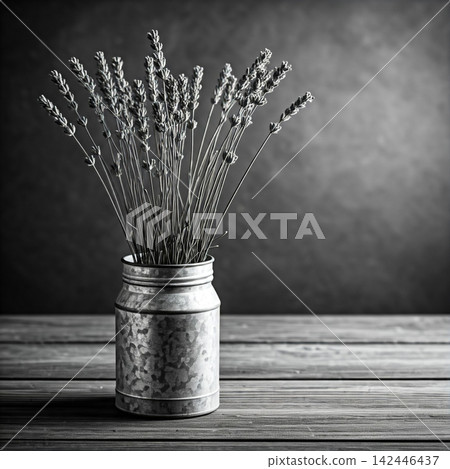 grass in vintage vase on wooden background grass in vintage vase on wooden background 142446437
