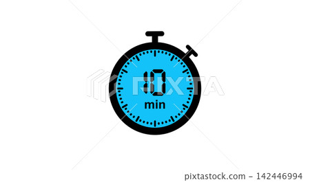 10 minutes counter digital clock icon design 10 minutes counter digital clock icon design 142446994