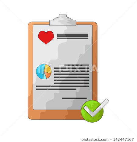 Illustration of Health Report Illustration of Health Report 142447167