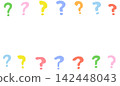 Colorful question mark frame 142448043