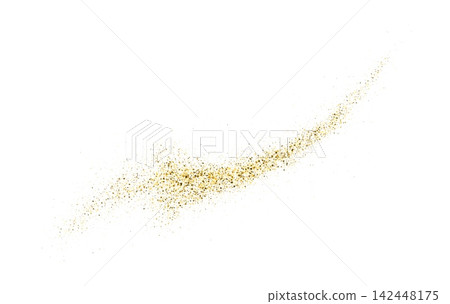 Golden Glitter Particle Wave Abstract Background Golden Glitter Particle Wave Abstract Background 142448175