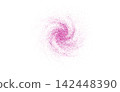 Abstract shiny purple glitter design element 142448390