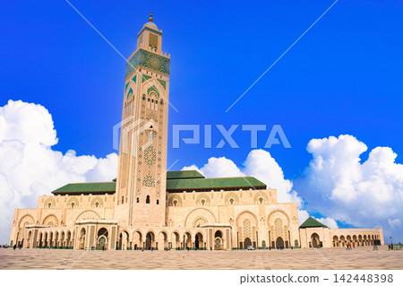The breathtaking view of the Hassan II Mosque in Casablanca The breathtaking view of the Hassan II Mosque in Casablanca 142448398