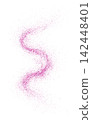 Abstract shiny purple glitter design element 142448401