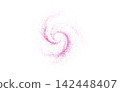 Abstract shiny purple glitter design element 142448407
