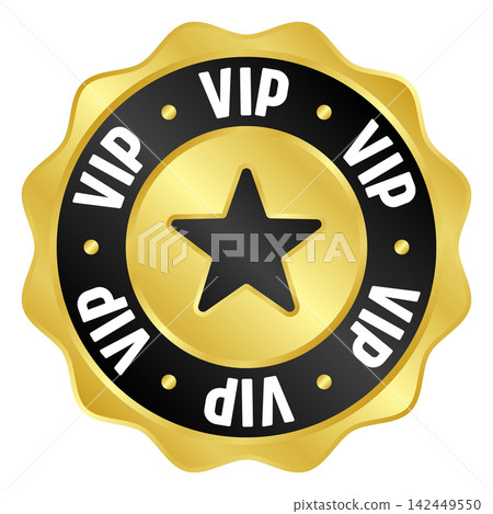 vip golden badge. vip gold seal or medal vip golden badge. vip gold seal or medal 142449550